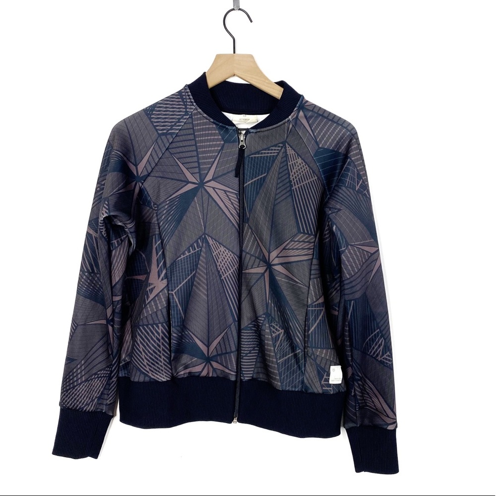 Maaji Geometric Pattern Active Zip Up Track Jacket - image 1